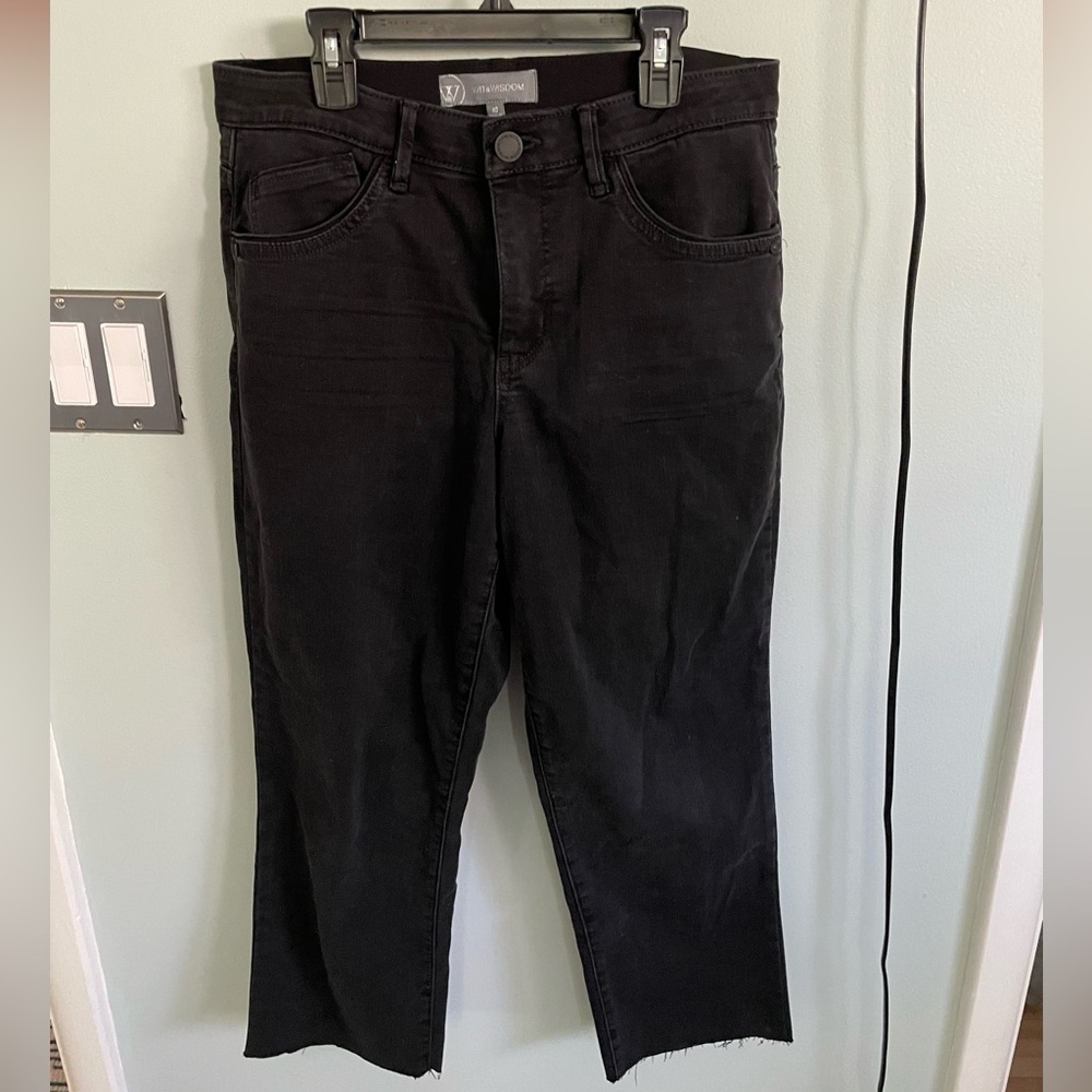 Wit and Wisdom Skyrise Raw Hew High Waist Stretch Bootcut Jeans